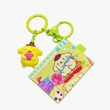 MINISO Sanrio 滑動迷你盒鑰匙圈，可愛 Hello Kitty My Melody Cinnamoroll Pompompurin Pochacco 角色包飾吊飾，附夾扣鉤，背包錢包配件，開學禮物，5 款可選 - 樣式 1 - 查看 13