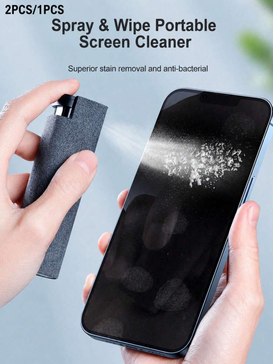 Multi-Purpose Screen Cleaner, Portable Screen Cleaning Kit, Suitable For Car Display, Smartphone And Tablet Screens, Phone Cleaning Set, Screen Cleaning Spray, Touch Screen Cleaning Solution, Screen Cleaning Tools, Laptop Screen Cleaning Kit, TV Screen Cleaner, Tablet And IPad Cleaner, Monitor Cleaner