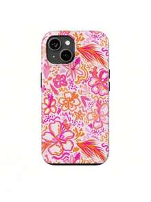 Una elegante funda para teléfono que no incluye cordón ni soporte. Funda para teléfono con diseño de hibisco tropical, cubierta para teléfono de hibisco, teléfono de hibisco, regalo para ella, cumpleaños, vacaciones. Adecuada para 17. - Blanco 1 - Ver 1