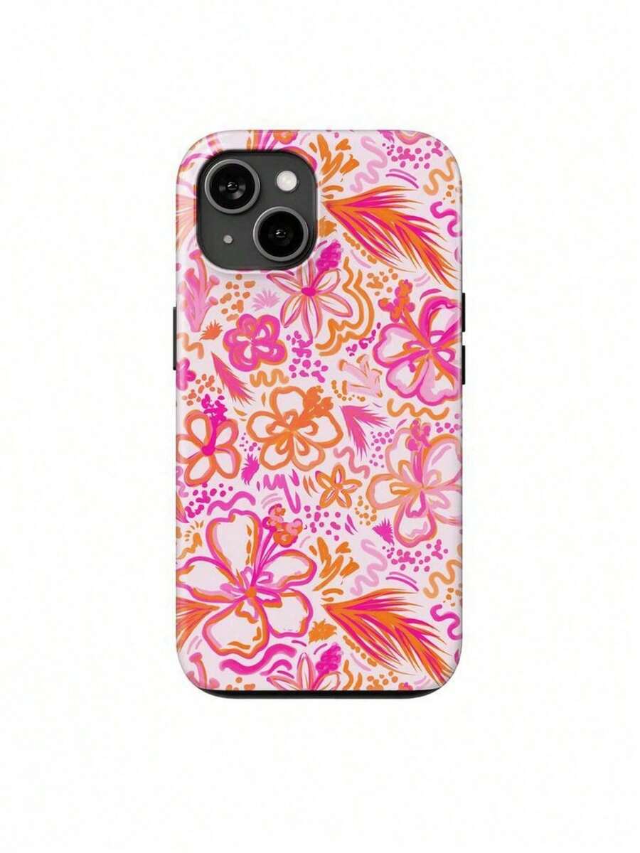 Una elegante funda para teléfono que no incluye cordón ni soporte. Funda para teléfono con diseño de hibisco tropical, cubierta para teléfono de hibisco, teléfono de hibisco, regalo para ella, cumpleaños, vacaciones. Adecuada para 17. - Blanco 1 - Ver 1