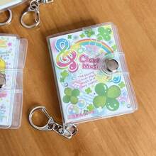 1pc Japanese Vintage Cartoon Mini Notebook Keychain, Pocket Portable Tiny Journal With Clear Snap Cover, Anime Girl Animal Pattern Small Notepad For Girls Students Stationery Gift, Back To School School Supplies - Notebook - View 11