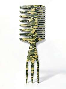 3-In-1 Fishbone Comb Men's Pompadour Styling Texturizing Comb Oil Head Comb Travel Essential For Barbershop & Home Hairdressing - Multicolor - View 8