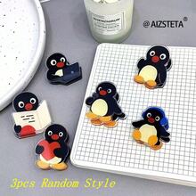 3pcs/1pc Cute Penguin Acrylic Memo Clip, Adorable Practical Stationery, Suitable For Daily Storage (Random Style) - Multicolor - View 12