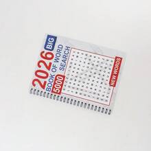 2026 大字體單字搜尋大書：5000個新單字，適合成人與長者的單字搜尋益智書，舒壓腦力遊戲活動練習冊，學校用品 - A - 查看 5