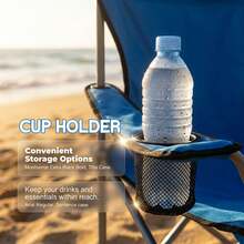 Portable Folding Camping Chairs With Canopy Shade, Fishing Chair With Sun Shade Canopy, Beach Chair For Adults, Durable Weather Resistant 600D Oxford Cloth, Camping Chair With Canopy For Outdoors - Blue - View 7