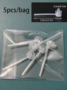 2/5/10/20pcs Corong Diffuser Dispenser Pompa Kosmetik, Alat Parfum, Botol Semprot Isi Ulang, Kembali ke Sekolah, Hari Valentine, Kepala Pompa & Selang yang Dapat Dilepas, Dapat Digunakan Kembali - Clear - View 9