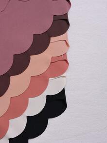 6件組女款多色無縫高腰簡約舒適彈性扇形三角內褲 - 彩色 - 查看 4