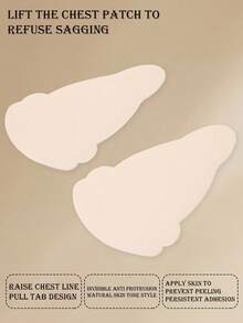 10 piezas de almohadillas invisibles para el pecho, almohadillas transpirables y amigables con la piel con efecto push-up, almohadillas de soporte para el pecho con adhesivo fuerte, almohadillas para el pecho sin tirantes, sin espalda y con escote profundo en V, adecuadas para vestidos - A - Ver 6