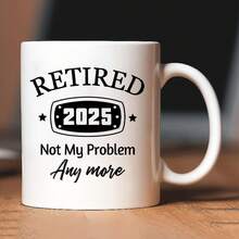[Envío en 24 horas desde México]Taza de Café para Jubilados 2026 |   Divertida taza de cerámica aislada con asa negra "No es mi problema más" a prueba de lavavajillas, estilo retro, duradera - Regalo ideal para jubilados, compañeros de trabajo, jefes, profesores, enfermeras - Imagen 1 pieza - Ver 12