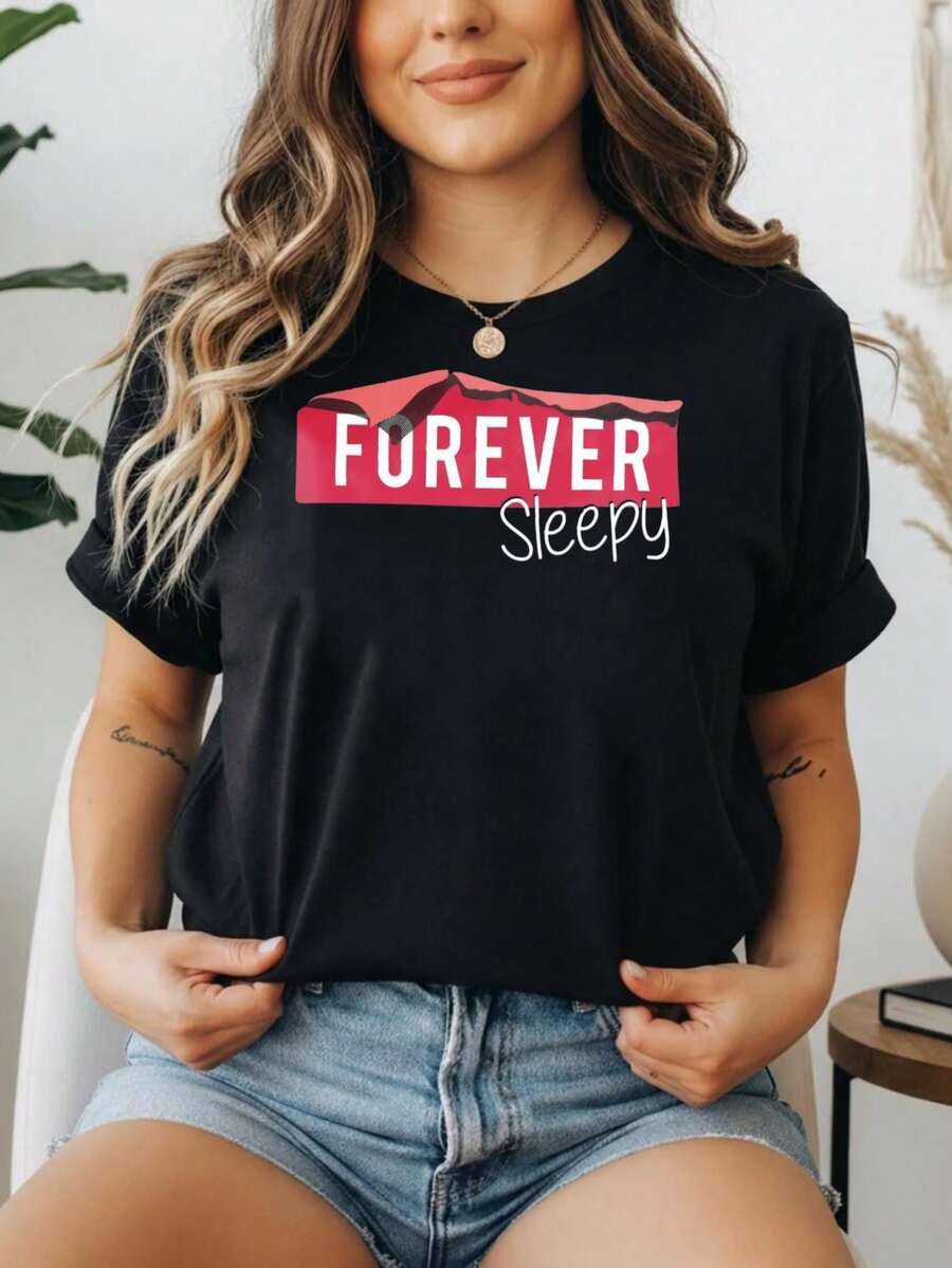 1pc Women's T-Shirt, Men's T-Shirt, Round Neck, Youthful Urban Style, Black Cat Print With Anti Social Club Text, For Young People And Alternative Fashion Lovers - 黑色5 - 查看 1