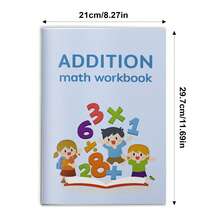 Children's Summer Vacation Math Workbook, Addition, Subtraction, Multiplication Or Division Practice, Suitable For Mental Math Training, Basic Arithmetic Ability Improvement And Daily Learning. Back To School - Addition - View 3