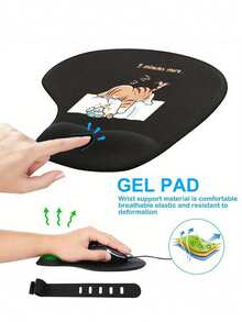 Ergonomic Wrist Support Mouse Pad, Cartoon Pattern Mouse Pad, Cat Mouse Pad, Duck Mouse Pad; EVA Material, Non-Slip Memory Foam Mouse Pad, Comfortable Wrist Support, Skin-Friendly Desk Mat; Desktop Protector, Work Gift, Suitable For Gaming, Office, Non-Slip, Office Computer, Laptop And Home, Graduation Season Souvenir, Colleague Gift, Valentine's Day, Mother's Day, Back To School Gift, Office Essential - Multicolor - View 11