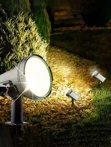 1pc Super Bright Outdoor Solar Landscape Spotlight, Equipped With 55 LED Beads For Night Lighting, Solar Garden Light For Yard Decoration, With Motion Sensor, 3 Lighting Modes, Durable Lithium Battery, Detachable Wall Light/Lawn Light, Perfect For Lawn, Villa, Halloween Decoration, Adjustable Angle, Suitable For Yard, Ground, Garden, Pool, Lawn - Multifunctional Solar Lamp - View 4