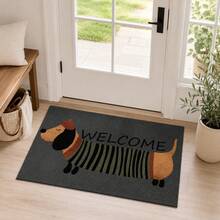 1PC Cartoon Dog Welcome Doormat, Small Rug, Welcome Mat, Carpet, Floor Mat, Outdoor Doormat, Kitchen Rug, Home Decor, Front Door Mat, Area Small Rug, Outdoor Mat, Home Decor, Area Rug, Garden Rug, Washable Rug, Plush Rug, Thickened Rug, Thick Rug, Furry Rug, Autumn/Winter Rug - Multicolor - View 3