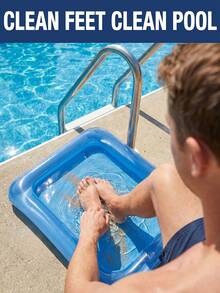 Portable Foldable Swimming Pool Entry Foot Bath Basin Multifunctional Foldable Foot Bath Basin For Women And Men For Home And Outdoor Use Foot Hygiene Care And Beach Pool Foot Cleaning Pool Float Swimming Essential Outdoor Camping Beach - Multicolor - View 4