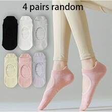 8/6/4/2/1 Pairs Women's Pilates Non-Slip Socks, Open Toe Yoga Socks, Breathable Grip Socks For Sports, Fitness And Dance - Pilates Accessory - Multicolor - View 14