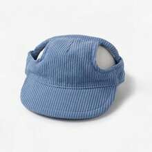 Customizable Embroidered Dog Hat With Ear Holes, Personalized Corduroy Pet Baseball Cap, Suitable For Small, Medium And Large Dogs, Dog Gift - Green - View 11