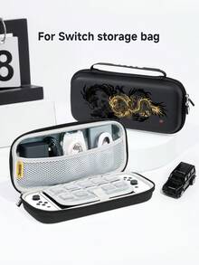 1pc Black & Gold Chinese Dragon Pattern Switch2/Switch NS/Switch OLED Compatible Game Console Protective Case, New Generation 2, Black, TPU Soft Shell, Universal Controller Protective Cover, Switch Controller Protective Case, Switch Game Accessories, Shockproof, Anti-Slip, Anti-Scratch, Aesthetic - Multicolor - View 7