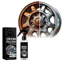 Semprotan Penghilang Karat Mobil 120ML, Untuk Cat, Velg Aluminium, dan Logam, Menghilangkan Debu Rem, Serbuk Besi, dan Bintik Karat, Pembersih Dekontaminasi Permukaan Cat Velg Mobil untuk Perawatan Mobil dan Motor - Pembersih karat mobil - View 8