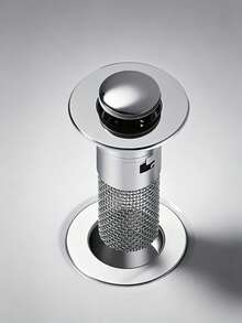 3/2/1 Pop-Up Drain Stopper, 304 Stainless Steel Hair Catcher, Anti-Clogging Drain Filter, Removable Basket, Universal Type, Suitable For Bathtub/Shower/Washbasin, Kitchen Accessories, Sink Filter, Bathroom Accessories, School Supplies, Home Decor - Multicolor - View 8