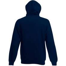 Fruit Of The Loom Mens Hooded Zip Sweatshirt Front Pouch Pockets 5szs - Deep Navy - View 2