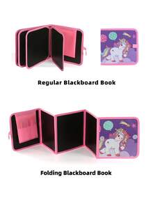 兒童可折疊黑板書 3-8歲 教育早教玩具 8面可擦拭繪畫藝術啟蒙黑板書 便攜雙面兒童塗鴉繪畫書 可折疊設計方便收納 幼兒園學習必備 返校季 感恩節 萬聖節 聖誕節 生日 兒童節禮物 派對小禮 12色水性麥克筆 - 彩色 - 查看 13