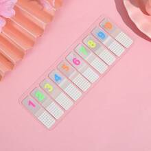 1pc/2pcs Alphabet Number Index Tabs,Transparent Honeycomb Texture Self-Adhesive Page Marker Stickers For Notebook Filing,Student Book Indexing & Adult Office Document Sorting,Ideal For Back To School Stationery School Supplies - one-size - View 5