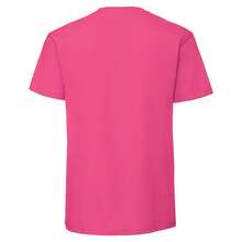 Fruit Of The Loom Mens Ringspun Premium T-Shirt - Fuchsia - View 2