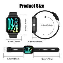 Reloj inteligente 2026 nuevo de 1.83 pulgadas con pantalla táctil completa HD, unisex, compatible con llamadas, recuento de pasos, cálculo de calorías, múltiples modos deportivos, notificaciones de mensajes y llamadas, reloj inteligente multifuncional, adecuado para deportes - Multicolor - Ver 7