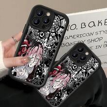 Crona rosa negro fantasía oscurafunda de teléfono Fundas compatibles con ,Apple,VIVO,OPPO,,, y Honor.Fabricadas en silicona TPU,ofrecen protección contra golpes y caídas. - Negro - Ver 4
