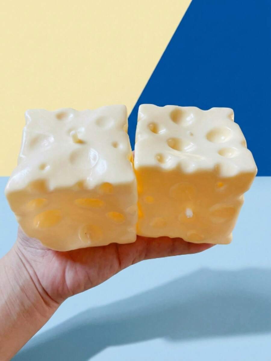 1pc Đồ chơi bóp hình viên phô mai vuông 7cm siêu mỏng, vỏ TPR đàn hồi chậm, không nhồi, đồ chơi bóp tự làm vỏ phô mai, quà tặng sinh nhật/Giáng sinh/Halloween, quà tặng hoàn hảo, đồ chơi giảm căng thẳng cho thanh thiếu niên, đồ chơi bóp phô mai mới lạ - Nhiều màu - Xem 1
