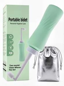 500ml Personal Cleansing Device, Portable Feminine Wash Rinser, Bidet Shower, Postpartum Cleaning, Random Style Packaging Box And Bag - Multicolor - View 1
