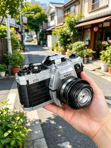 Luxury Camera Mini Building Block Set, An Extremely Interesting DIY Assembly Toy That Can Effectively Relieve Daily Stress And Add Fun To Leisure Time, A Creative Couple Activity And Puzzle Game, This Vintage Camera Model Provides A Stress-Relieving Construction Process And Can Also Serve As An Eye-Catching Bedroom Decor, Suitable For Solo Relaxation Or Couple Interaction, A Thoughtful Personalized Gift That Combines Luxury Design, Satisfying Play Experience And Stress Relief - Multiple Colors - View 6