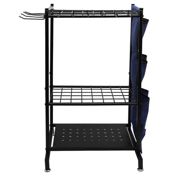 Soporte multifuncional para interior y exterior: ideal para guardar herramientas de jardinería, productos de limpieza o artículos de lavandería en hogares con climas tropicales, áridos o templados