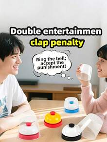 1pc Adult Quick Reaction Bell Game, Drinking Game, Bell Cup Fun Game, 2-Player Entertainment Bell Game, Funny Adult Board Game, Penalty: Slap Face, Drink, Suitable For Bar Party Entertainment - Multiple Styles - View 8