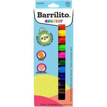 Barrilito Pintura Témpera Sólida 12 Colores Intensos. TEM0590 - Multicolor - Ver 1
