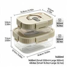 Multi-Functional Transparent Plastic Compartment Food Storage Box, Refrigerator Multi Grids Sealed Fresh-Keeping Box With Cover, Large Capacity Reusable Vegetables FruitsIngredient Container, Microwave Heatable, Kitchen Food Storage And Organization - Multicolor - View 20