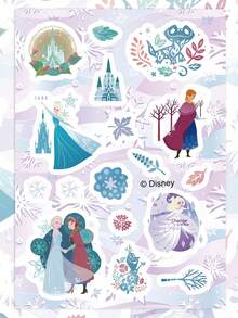 8pcs Officially Licensed Disney Frozen Waterproof PVC Stickers, Cute Anime Decals, Suitable For Skateboard, Guitar, Water Bottle, Phone Case, Laptop And Luggage, DIY Decoration - 8pcs - View 9