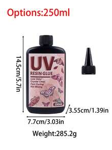30g/50g/100g/250g Crystal Clear Hard UV Resin, High Hardness Fast Drying Low Viscosity, Pre-Mixed Transparent Epoxy Resin, Suitable For Jewelry Making, Odorless Sunlight Activated Glue - UV - View 12