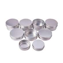 25packs 10g Aluminum Tin Jars - Durable Stylish Metal Containers Perfect For Face Care, Eye Cream, Lip Balm Gloss - View 2