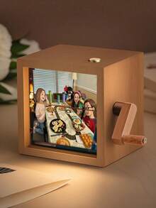 1 Stück personalisiertes Fotoalbum mit Handkurbel, personalisierter Flip-Animations-Fotorahmen mit Licht, mechanisches Fotoalbum, Heimdekoration, Mini-Flip-Fotoalbum-Rahmen, Geburtstag, Jahrestag, Valentinstag, Muttertag, Vatertag, Weihnachtsgeschenk, Geschenk für Eltern, Paare, Familie - Cartoon-Effekt - Übersicht 12