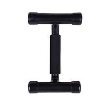 WIN.MAX Plastic Push-Up Bars, Detachable Non-Slip Design, Foam Grips PVC Tube PP Base, Home Fitness Training Equipment, Lightweight And Portable - Black - View 8