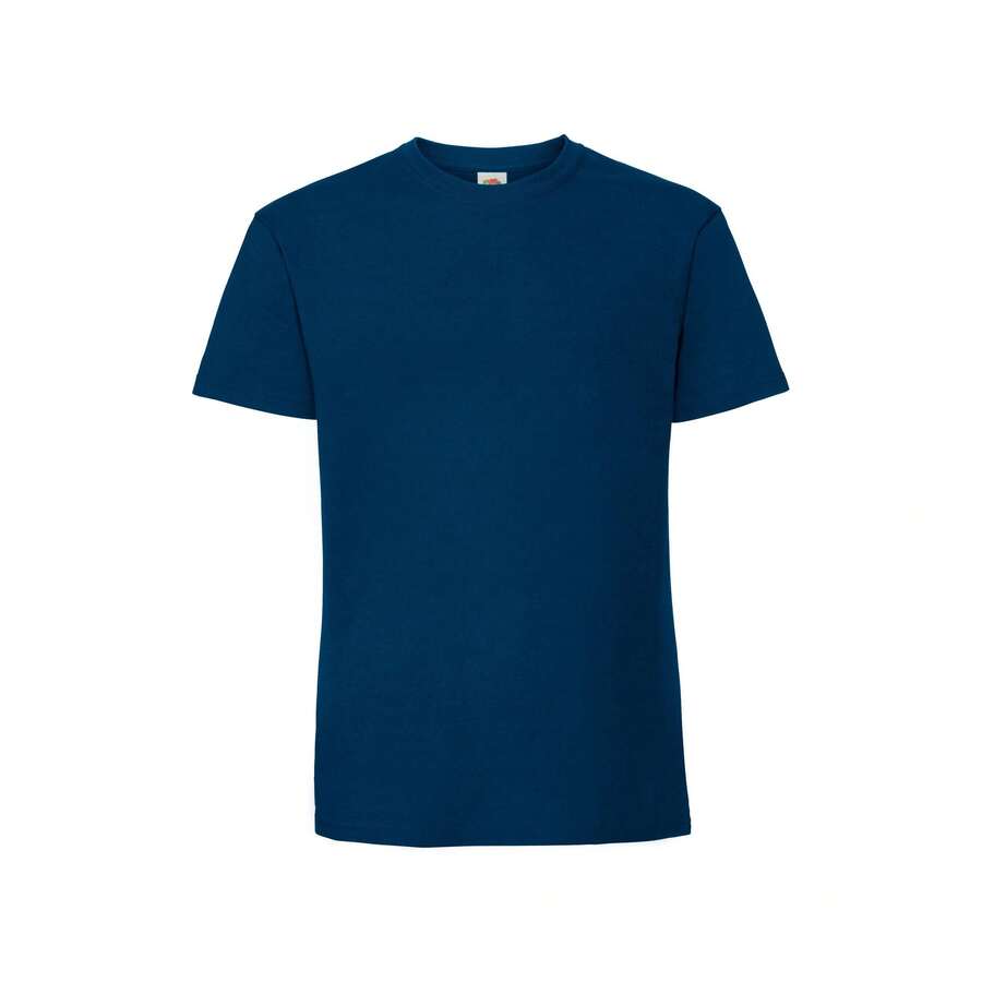 Fruit Of The Loom Mens Iconic Premium Ringspun Cotton T-Shirt - Mountain Blue - View 1