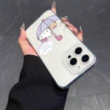 SANRIOスマホケース - サンリオスマホケース TPU透明シリコン作る ハローキティ 新入荷 ハイエンド かわいい エレガント インスタYINGえ  17/17 Pro/17 Pro Max/17 Air/16/15/14/13/12シリーズ対応 - クリア - チェックする 5