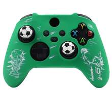 Football Theme Tabletop Game Accessories Trophy Pattern Handle Skin Sticker Compatible With Xbox Series X Wireless Controller RALAN 1pc Controller Protective Shell + 2pcs Customized Joystick Caps - View 8