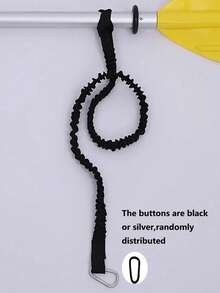 1pc Elastic Kayak Paddle Rope Safety Lanyard, With Retractable Webbing Suitable For SUP Paddles, Canoe Oars, Fishing Rods, And A Water Sports Anti-Lost Device - Multicolor - View 7
