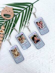 1/3/5 Buah Gantungan Kunci Foto Kustom Ponsel Retro, Gantungan Kunci Akrilik Y2K, Gantungan Tas Keluarga Hewan Peliharaan Lucu, Hadiah Kenangan. - MultiWarna - View 5