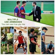 6 piezas Brazalete de Capitán de Fútbol de Color Mixto Aleatorio, Alta Elasticidad Sin Apretar, Posicionamiento Preciso de la Posición de Capitán, Adecuado para Todo Tipo de Entrenamiento y Competiciones, Regalos, Tu Mejor Opción para Deportes - Multicolor - Ver 5