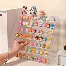 1pc Model Collection Display Stand, Model Collection Display Stand, Acrylic Material Mini Model Display Box - Transparent Desktop Organizer - Transparent - View 1
