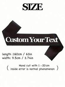 Customized Text Satin Ribbon, Personalized Quote Shoulder Strap, Customized Birthday Shoulder Strap, Customizable Bachelorette Party Shoulder Strap, Ideal Gift For Him, Ideal Graduation Gift For Her - Multicolor - View 4